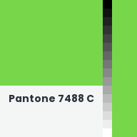 Color chip: Pantone 7488 C