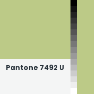 Color chip: Pantone 7492 U
