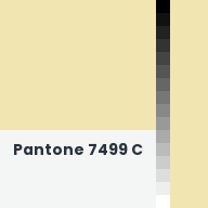 Color chip: Pantone 7499 C