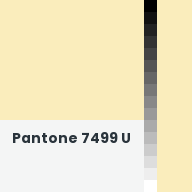 Color chip: Pantone 7499 U