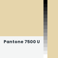 Color chip: Pantone 7500 U