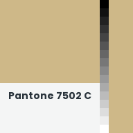 Color chip: Pantone 7502 C