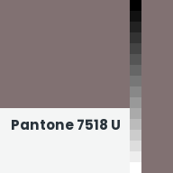 Color chip: Pantone 7518 U