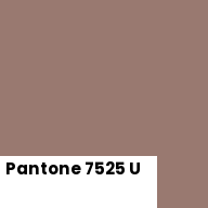 Color chip: Pantone 7525 U