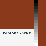 Color chip: Pantone 7526 C