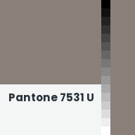 Color chip: Pantone 7531 U