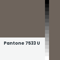 Color chip: Pantone 7533 U