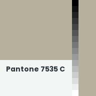 Color chip: Pantone 7535 C