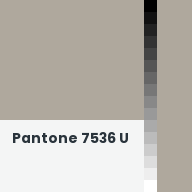 Color chip: Pantone 7536 U