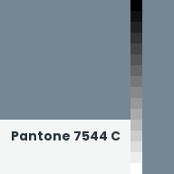 Color chip: Pantone 7544 C
