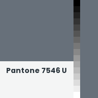 Color chip: Pantone 7546 U