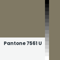 Color chip: Pantone 7561 U