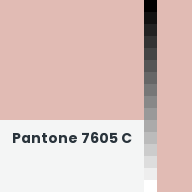 Color chip: Pantone 7605 C