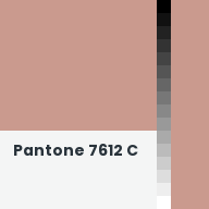 Color chip: Pantone 7612 C