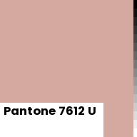 Color chip: Pantone 7612 U
