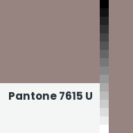 Color chip: Pantone 7615 U