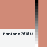 Color chip: Pantone 7618 U