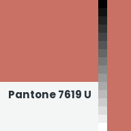 Color chip: Pantone 7619 U