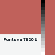 Color chip: Pantone 7620 U