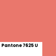 Color chip: Pantone 7625 U