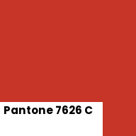 Color chip: Pantone 7626 C