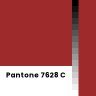 Color chip: Pantone 7628 C