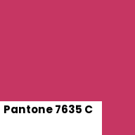 Color chip: Pantone 7635 C