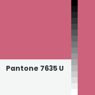 Color chip: Pantone 7635 U
