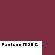 Color chip: Pantone 7638 C