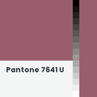Color chip: Pantone 7641 U