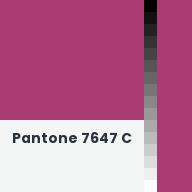 Color chip: Pantone 7647 C