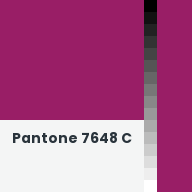 Color chip: Pantone 7648 C