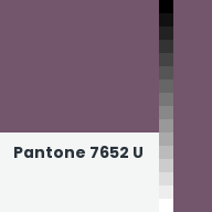 Color chip: Pantone 7652 U