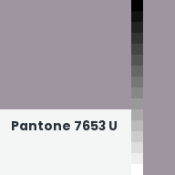 Color chip: Pantone 7653 U