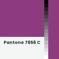 Color chip: Pantone 7656 C