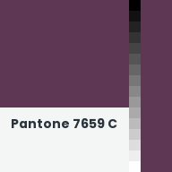 Color chip: Pantone 7659 C