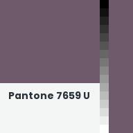Color chip: Pantone 7659 U