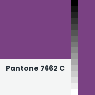 Color chip: Pantone 7662 C
