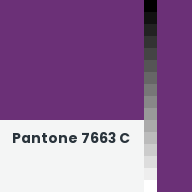 Color chip: Pantone 7663 C