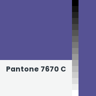 Color chip: Pantone 7670 C