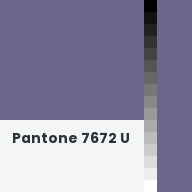 Color chip: Pantone 7672 U