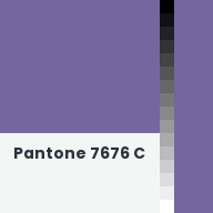 Color chip: Pantone 7676 C
