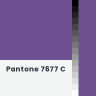 Color chip: Pantone 7677 C