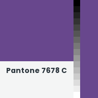 Color chip: Pantone 7678 C