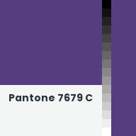 Color chip: Pantone 7679 C