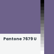 Color chip: Pantone 7679 U