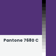 Color chip: Pantone 7680 C