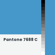 Color chip: Pantone 7688 C
