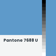 Color chip: Pantone 7688 U