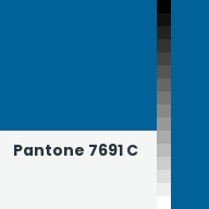 Color chip: Pantone 7691 C